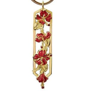 Hibiscus Necklace | Cloisonne Jewelry for Sale