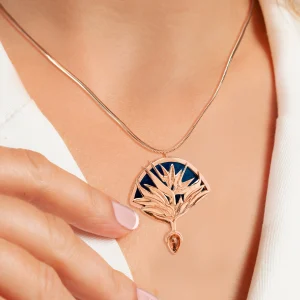 Birds of Paradise Cloisonne Necklace