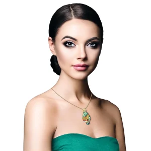 Black Pearl 3D Enamel Jewelry Pendant
